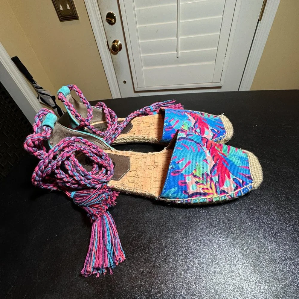 Circus Sam Edelman size 8 lenora ankle wrap espadrille
